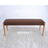 纯实木长凳日式简约白橡木短凳 长凳 床尾凳 换鞋凳