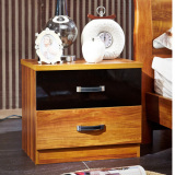 现代简约创意复古橡木简易床头柜橡木边角柜收纳柜储物柜小抽柜