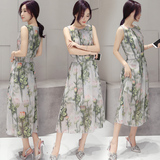 2016夏季中长裙新款单件打底韩版修身常规女装中腰大码女装连衣裙