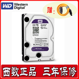 WD/西部数据 WD20PURX紫盘 视频 监控专用硬盘DVR硬盘台式机硬盘