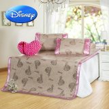 迪士尼三件套凉席套装女孩儿童床上用品学生床冰丝凉席夏凉空调席