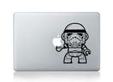 星球大战 MacBook苹果笔记本个性贴纸局部贴黑白转移贴苹果广告