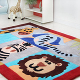 客厅茶几卧室床边地中海风格地垫动物地毯 图案卡通儿童动漫地毯