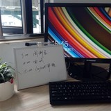 性小白板家用办公留言板可擦写字板桌面白板支架立式记事板铝框磁