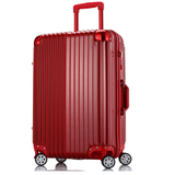 CAPS LOCK拉杆箱女24寸新款旅行箱万向轮托运拉杆行李箱密码皮箱