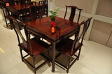红木明式餐桌非洲酸枝木四方桌实木简易小方桌中式八仙桌椅组合