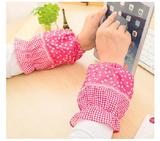 韩版可爱时尚蝴蝶结袖套防水防污耐脏厨房套袖秋冬季女儿童袖头