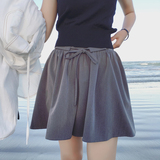 H531A-1206假两件外穿显瘦打底裤裙半身裙纯色松紧带阔腿裤短裤子