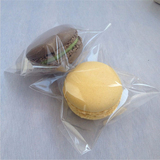 马卡龙饼干袋食品级塑料自封袋纯透明自粘袋烘焙包装袋自粘口加厚