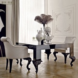 意大利新古典后现代实木雕花餐桌欧式餐台别墅样板房可定制VIP245