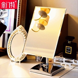 号方形镜子 台式单面镜梳妆镜高清镜面可旋转 桌面化妆镜大