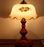 h中式中国风古典陶瓷实木 LED庆床头客厅卧室创意台灯具饰