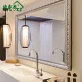 成泰龙 欧式浴室镜防水银镜卫浴镜美式卫生间镜子简约化妆镜壁挂