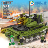 乐高式积木坦克类军事部队拼装组装益智玩具武器模型男孩