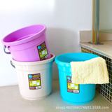 欧式加厚耐摔桶手提塑料水桶 洗衣水桶洗车桶 家用储水桶带盖