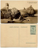 1910年代比属刚果加盖卢旺达 伊图里村落邮资片