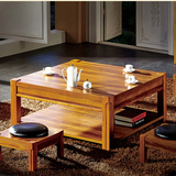极有家发现简约实木茶几 方 小户型正方形方茶几现代中式客厅家具