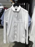 SELECTED斯莱德代购白色英国联名系列圆角领长袖衬衫415305022