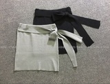 韩版气质蝴蝶结针织修身包臀半身裙短裙 新品特惠