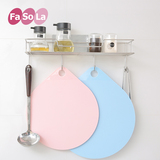 FaSoLa厨房圆形水滴切菜板塑料小菜板切水果儿童宝宝辅食砧板2枚