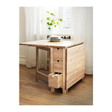 宜家IKEA专业代购  诺顿 折叠式餐桌实木