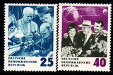 1020德国-东德邮票-1964年 赫鲁晓夫访德 2全