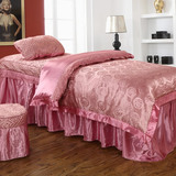 特价包邮 高档美容床罩  全棉玫瑰提花美容床罩  床品四件套