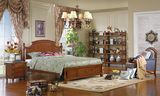 乡村风格家具美式实木床1.5米双人床简约床卧室家居定制大床架