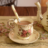 欧式陶瓷咖啡杯碟 创意咖啡杯碟下午茶红茶杯碟 英式杯碟礼品包邮