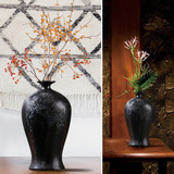 新中式花瓶家居软装饰品客厅陶瓷插花器玄关禅意工艺品电视柜摆件