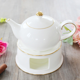 小茶壶煮茶壶水果蒸陶瓷单壶过滤泡茶器家用套装高档白色骨瓷创意