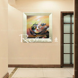 现代简约抽象油画时尚家居客厅餐厅装饰画赵无极简欧式手绘油画