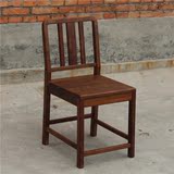 【来去工坊】北欧实木黑胡桃木餐椅工业风格loft复古工作椅定制