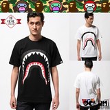 日本代购 BAPE SHARK-TEE #2 潮牌鲨鱼锯齿男款短袖T恤