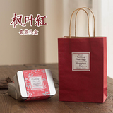 范妮范 枫叶红铁盒个性定制马口铁欧式高档创意喜糖盒子婚礼用品
