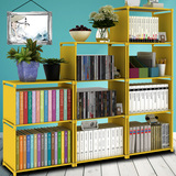 简易书架多功能简易书柜创意自由组合置物架储物收纳柜子特价包邮