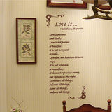 love is 英文短句墙贴 客厅卧室浪漫手写文字墙 沙发背景电视3824