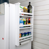白色冰箱侧挂架厨房置物架壁挂架调味品收纳架储物架创意侧壁架