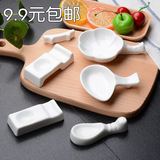 优质日式陶瓷筷架筷托 创意两用梅花筷子架酒店摆台餐具用品包邮