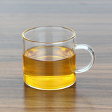 带把手喝茶杯子功夫茶具小号玻璃杯 飘逸茶杯台湾精品透明品茗杯