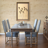 直销现货美式实木餐桌法式复古做旧长餐桌西餐桌会议办公桌可订制
