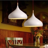 北欧餐厅实木铝材吊灯酒吧台卧室咖啡厅单头日式个性创意网咖吊灯