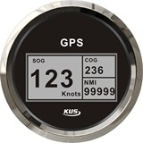 KUS正品 85mmGPS速度表里程表带灯 船用 汽车改装仪表 含GPS天线