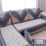 四季通用 欧式实木贵妃沙发垫坐垫布艺全盖皮沙发套子沙发罩全棉