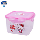 乐扣乐扣Hello Kitty保鲜盒儿童学生饭盒860ML微波炉便当盒HPL855