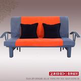 简约现代折叠沙发床 推拉多功能沙发 宜家田园小户型1.5特价送赠