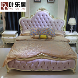 新古典真皮床软床1米8婚床公主床橡木床铺布艺床欧式双人床实木床