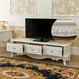 新款欧式简约现代小户型卧室实木电视柜组合客厅伸缩储物柜