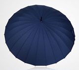 创意日本24骨超大实木长柄伞男士商务全纤维抗风超大晴雨伞
