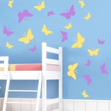 墙贴 蝴蝶贴纸幼儿园学校儿童房顶吊顶天花板蝴蝶装饰防水贴纸